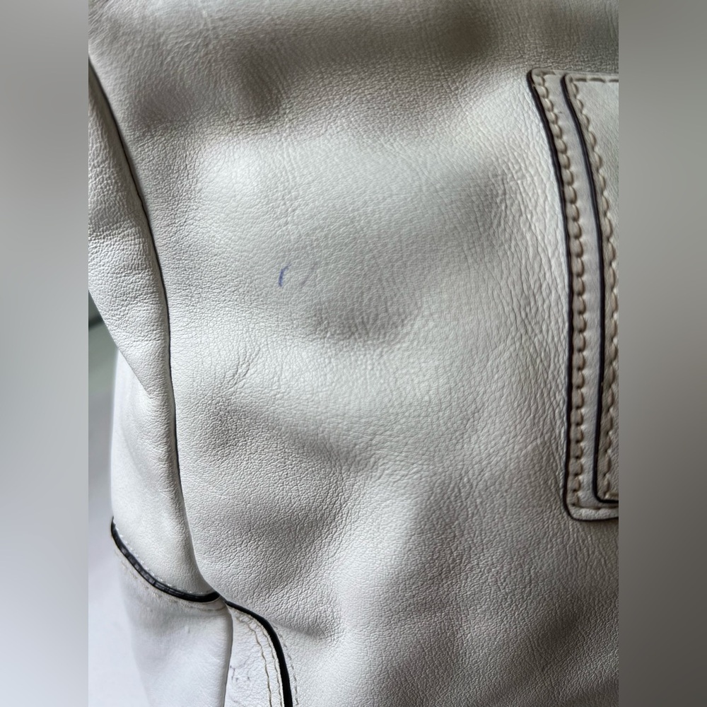 Coach Hampton F13811 | White Leather Satchel Bag | Bag Only | See Photos - Picture 7 of 16